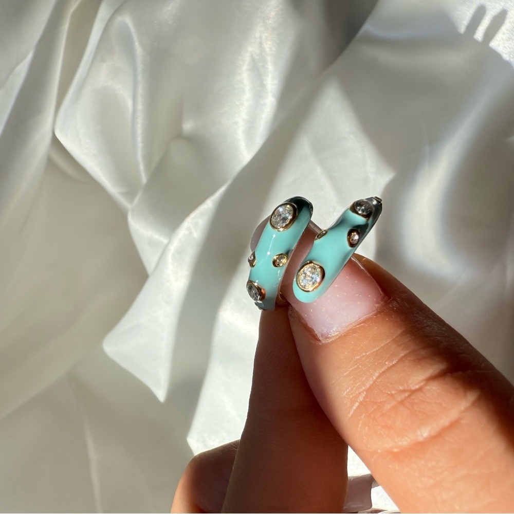 Anthro Elegant Blue Adjustable Ring - Picture 6 of 13